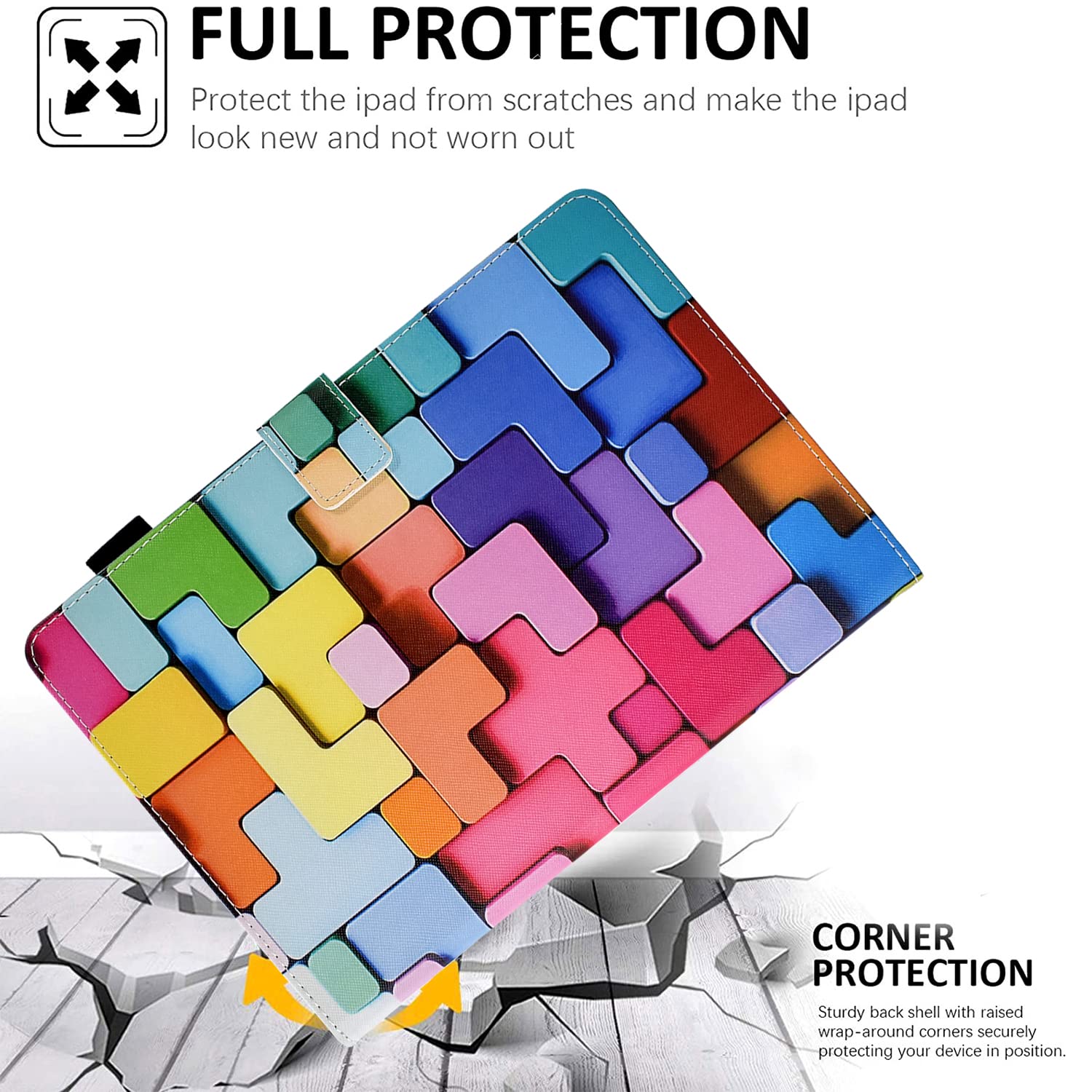 Premium PU Leather Smart Cover for Amazon Kindle Fire HD 10 & Fire HD 10 Plus (11th Gen 2021, 10.1