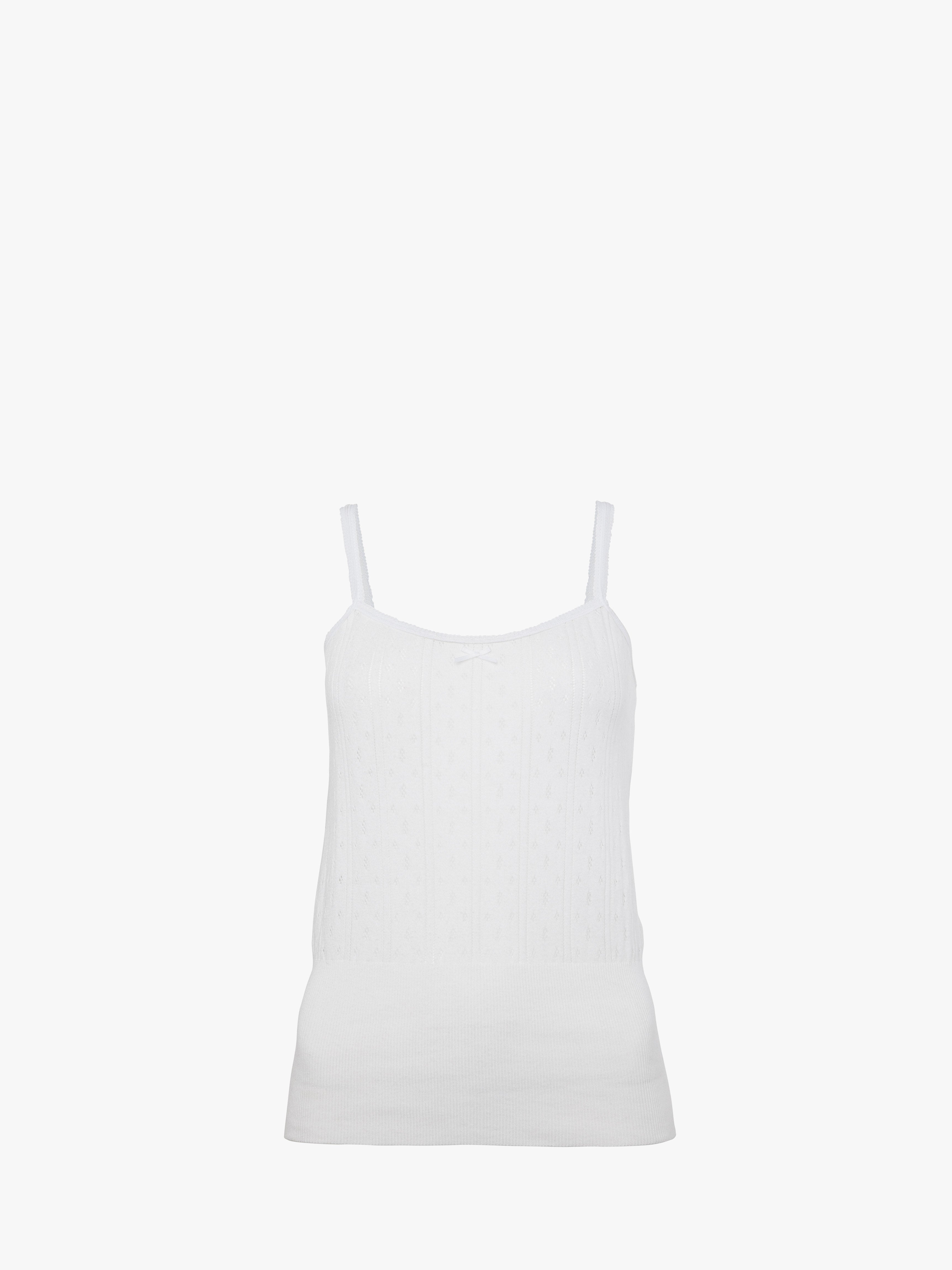 Pointelle Straight Neck Vest for Women - Navy Blue KW1274YN0389 - Casual Wear, Layering, and Everyday Comfort