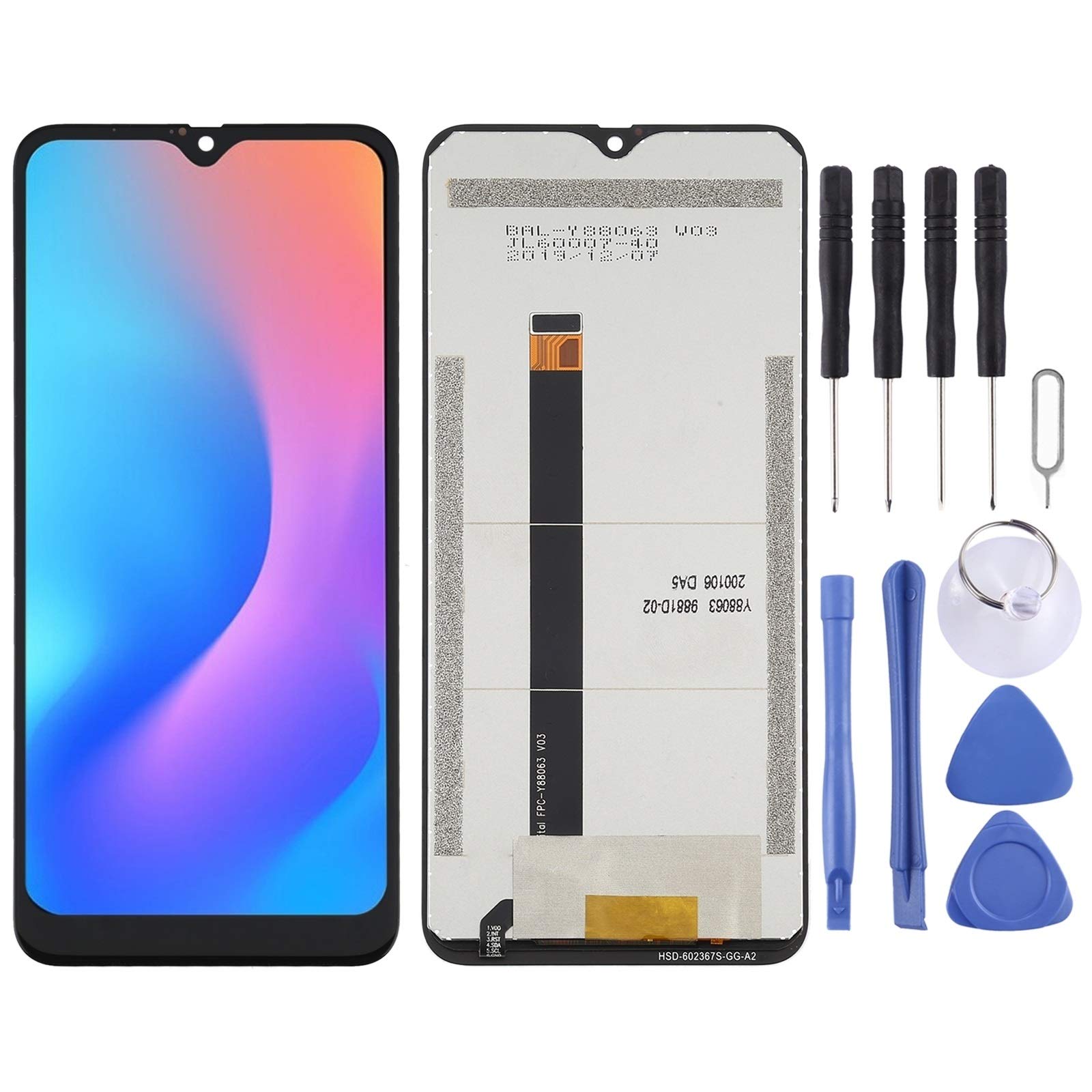 Original Title: Mobile Phone Replacement Accessories LCD Screen and Digitizer Full Assembly for Blackview A60 Plus   Optimized Title: **Blackview A60 Plus LCD Screen & Digitizer Assembly - Full Replacement Kit for DIY Phone Repair | Perfect for Cracked or Damaged Displays**