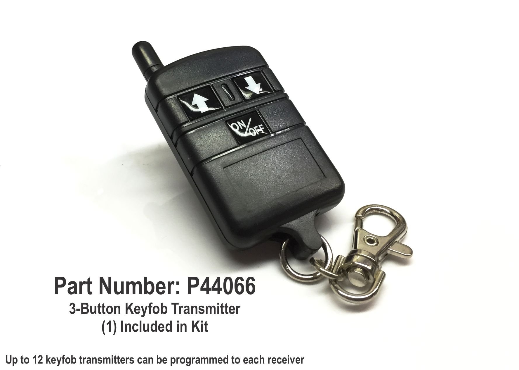 GAMA Electronics RF Remote Control Transmitter & Receiver Kit - 12V DC Motor Reversing Switch for Robotics, Gates, and DIY Projects
