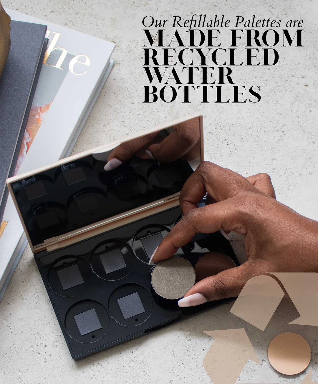 Multi-Use Cream Lip, Cheek & Illuminator Refillable Palette - Perfect for Makeup Artists & On-the-Go Touch Ups