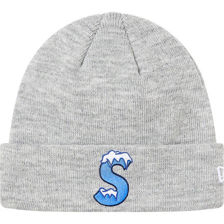 Supreme New Era S Logo Beanie - Grey Winter Hat for Men & Women - Perfect for Skiing, Snowboarding & Cold Weather Fashion