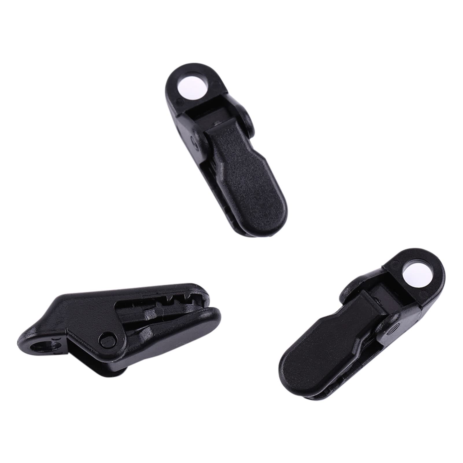 Outdoor Camping Tarp Clips 20Pcs - Black Plastic Clamps for Awning & Tarpaulin - Secure & Tighten for Camping & Hiking