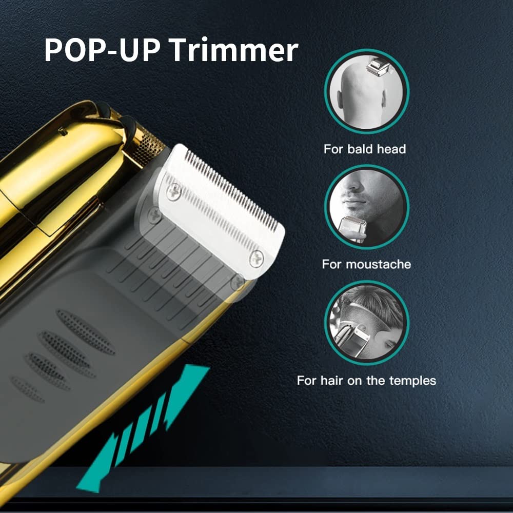 Premium Electric Razor for Men - Rechargeable Wet/Dry Shaver with Beard & Hair Trimmer | Smooth Shaving for Travel, Gym & Daily Grooming