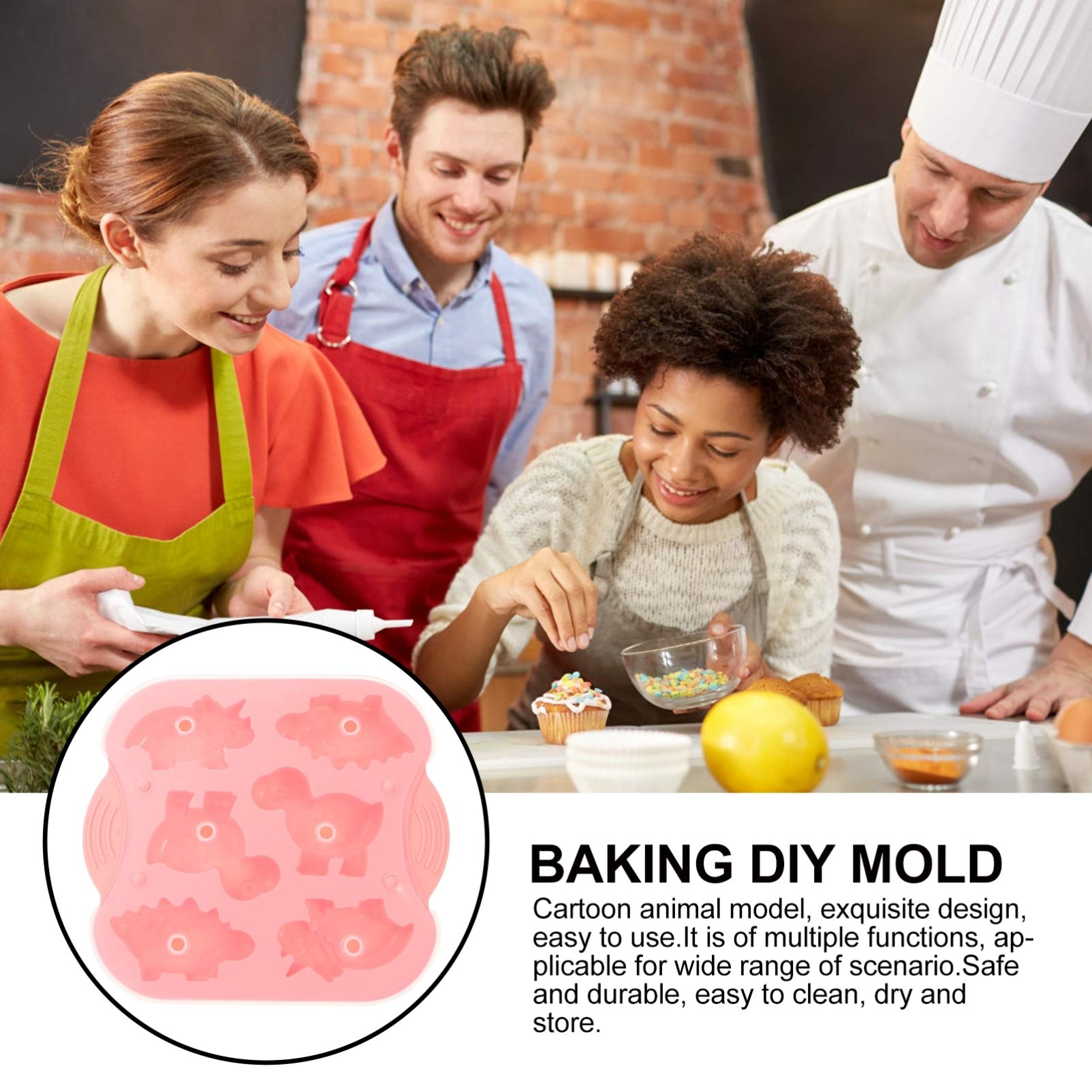 **Hemoton Silicone Cake Molds for Baking - DIY Fondant, Cookie, Biscuit, Gummy & Jelly Candy Molds - Reusable Non-Stick Dessert Molds for Rice Cakes, Ice Cubes & Kids' Treats - Perfect for Birthday Parties, Holiday Baking & Homemade Desserts**