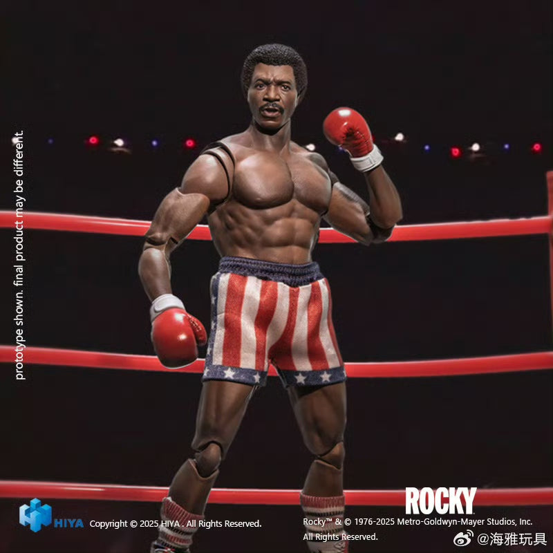 Pre-Order Hiya Toys 16cm 1/12 Scale Exquisite Super Series Rocky Balboa vs Apollo Creed Action Figures - Perfect for Collectors & Movie Scene Displays