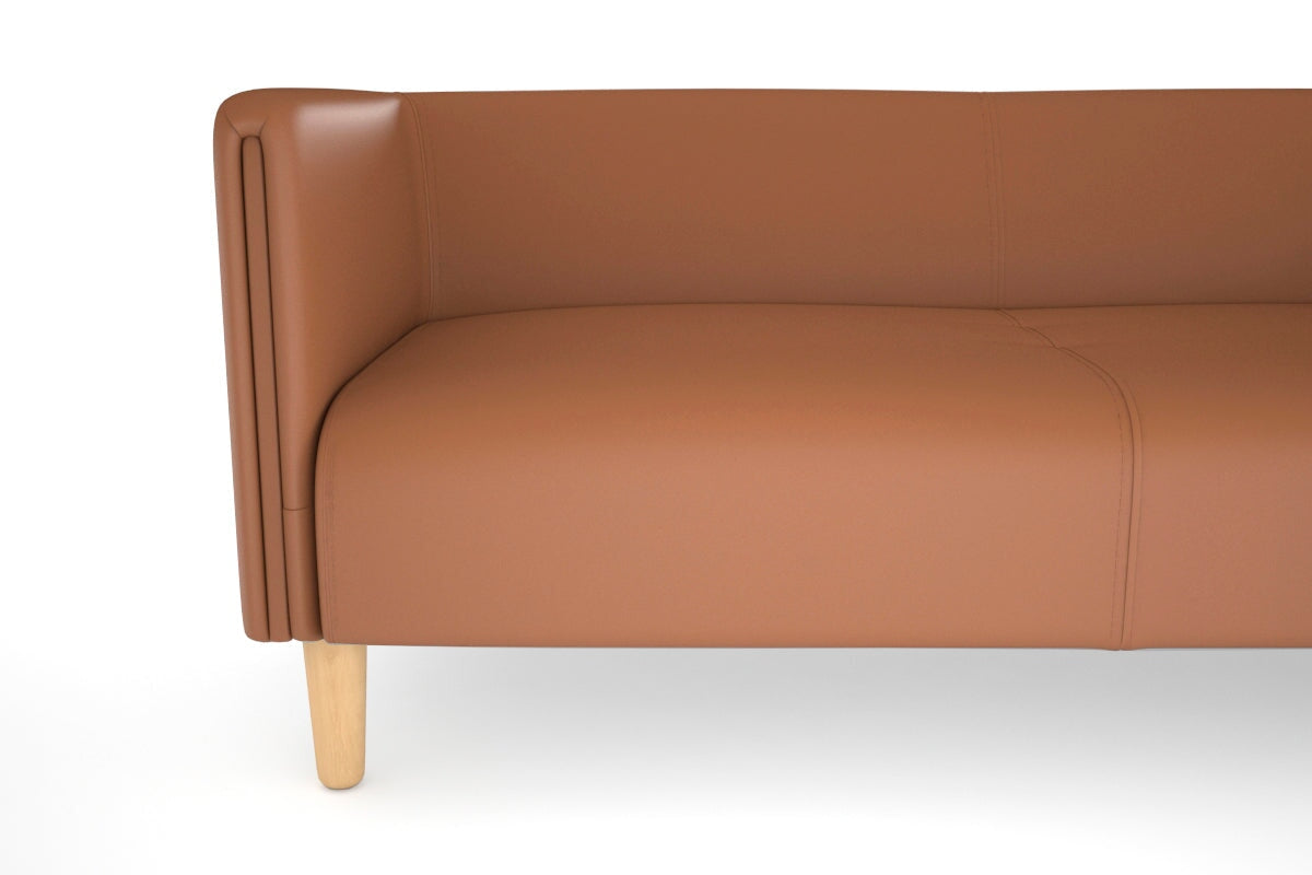 Drej 2.0 Lounge Chair with Square Arms - Triple Seating Modern Sofa for Living Room, Lounge & Office Comfort