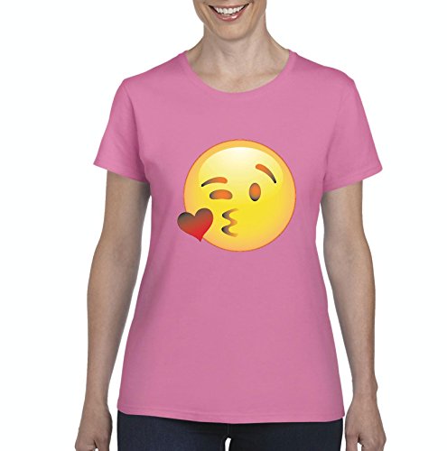 Emoji Wink Face Women's T-Shirt - Funny Graphic Tee for Casual Wear & Everyday Outfits