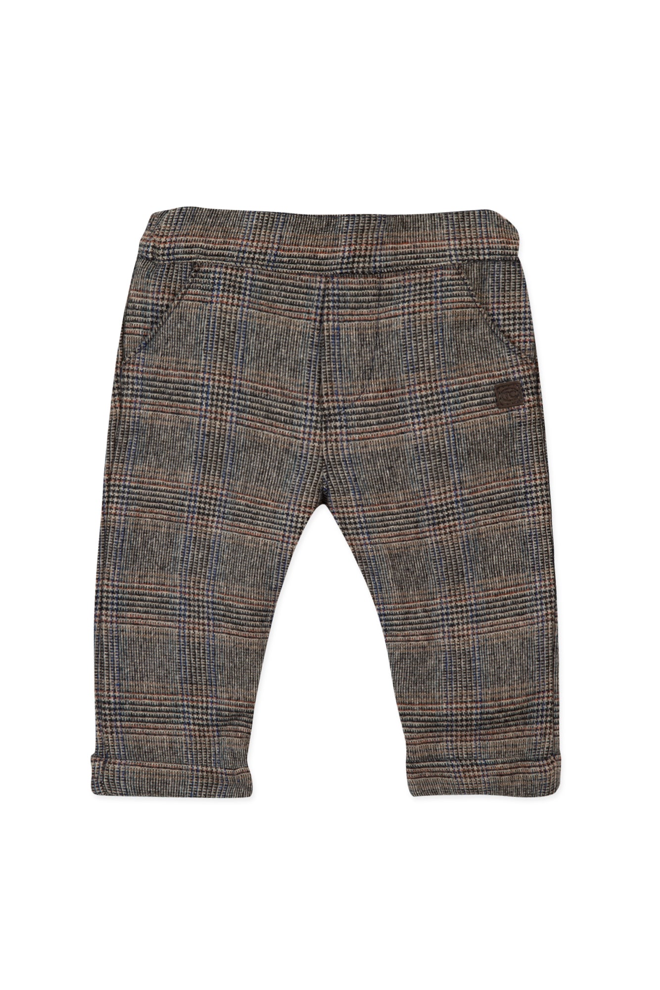 Tartine Et Chocolat Women's Houndstooth Print Orange Pants - Stylish Casual Trousers for Work, Office & Everyday Wear
