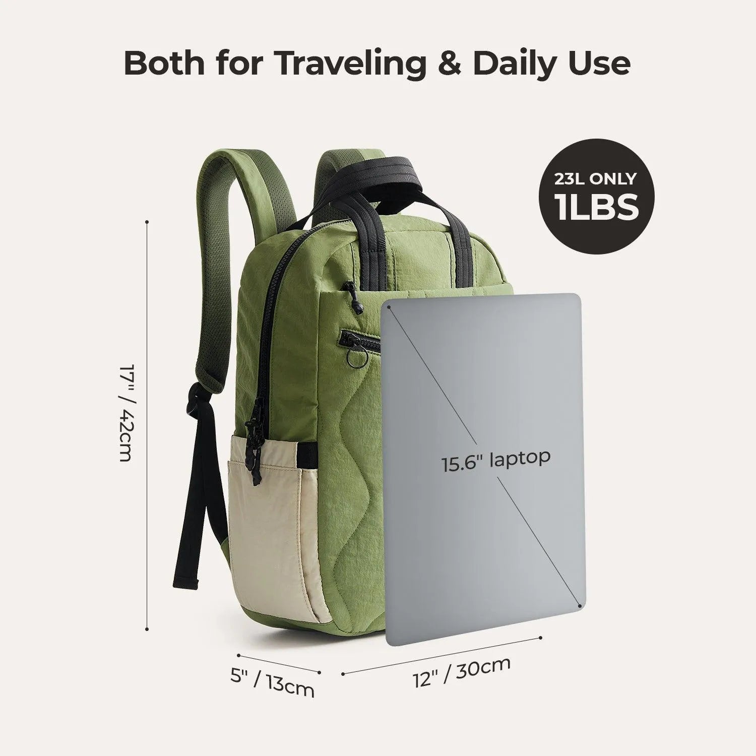 Paz 23L Lightweight Waterproof Hiking Backpack for Men & Women - Durable Travel Daypack for Outdoor Camping, Hiking, School & Work Commute