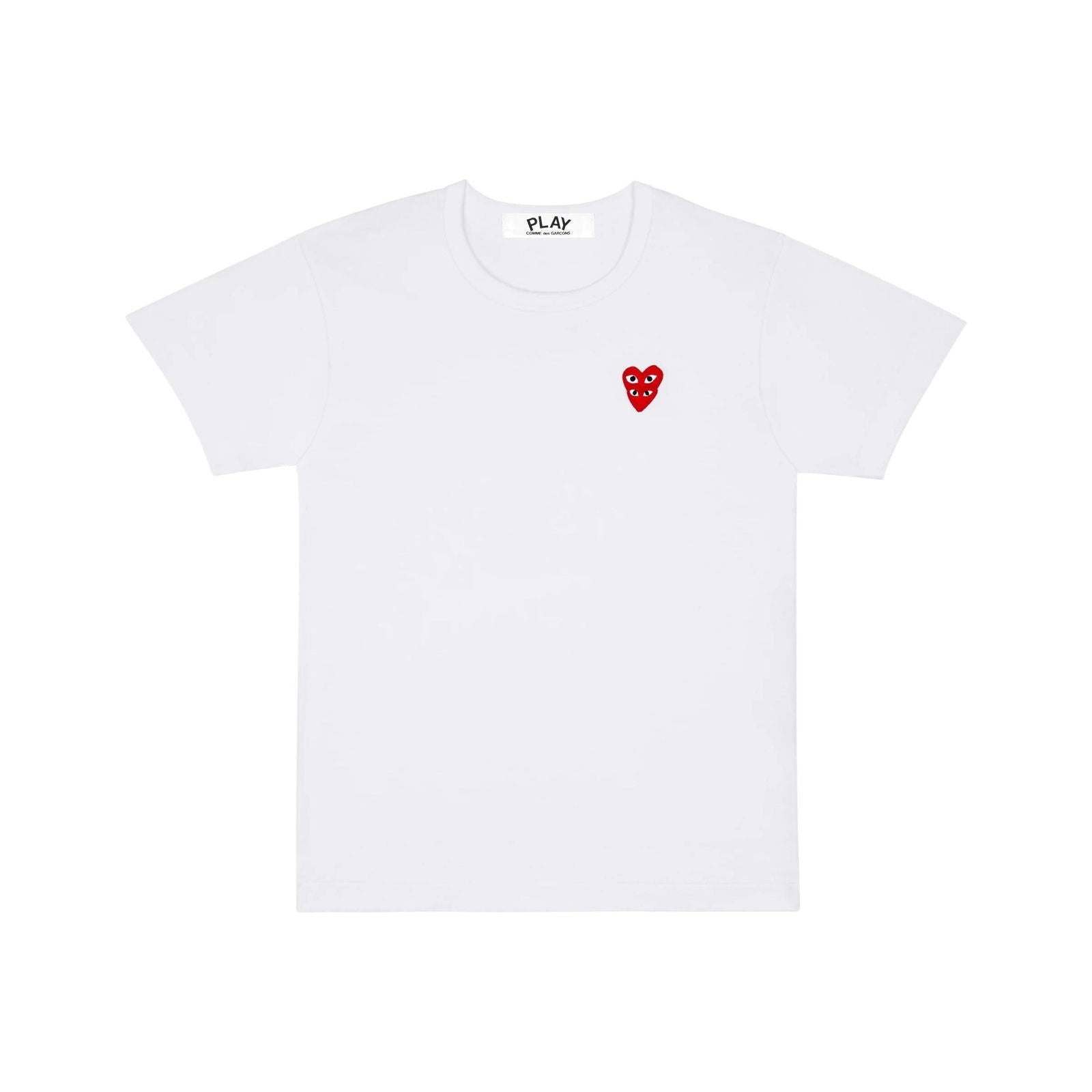 COMME DES GARCONS Embroidered Double Red Heart T-Shirt - Stylish Graphic Tee for Men & Women - Perfect for Casual Wear, Street Fashion and Everyday Outfits