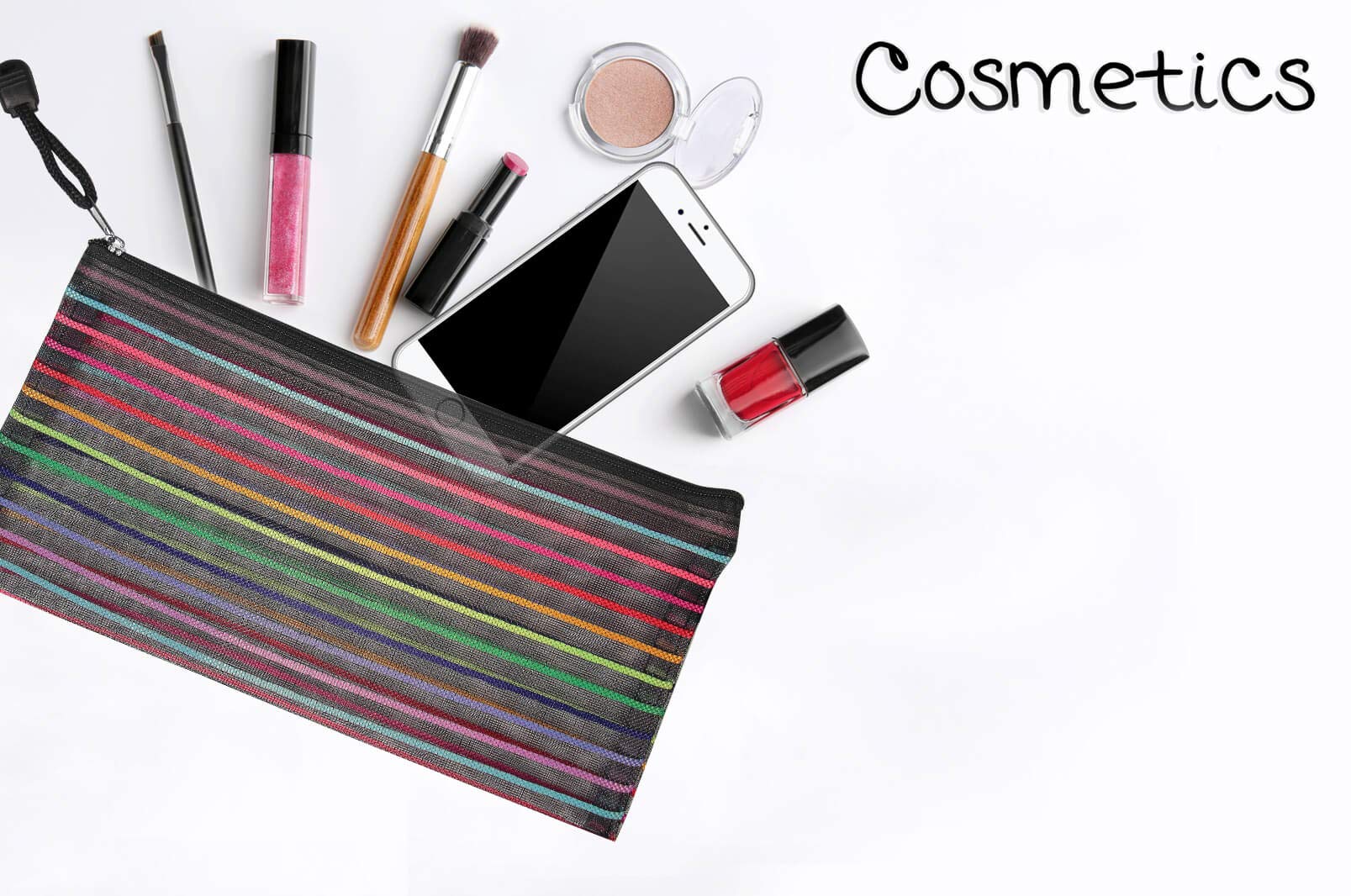 Selizo 6-Pack Mesh Zipper Pencil Cases - Durable Plastic Pencil Pouches for School, Office & Travel - Perfect for Organizing Pens, Cosmetics & Makeup Brushes (Ideal for Students, Professionals & Makeup Artists)