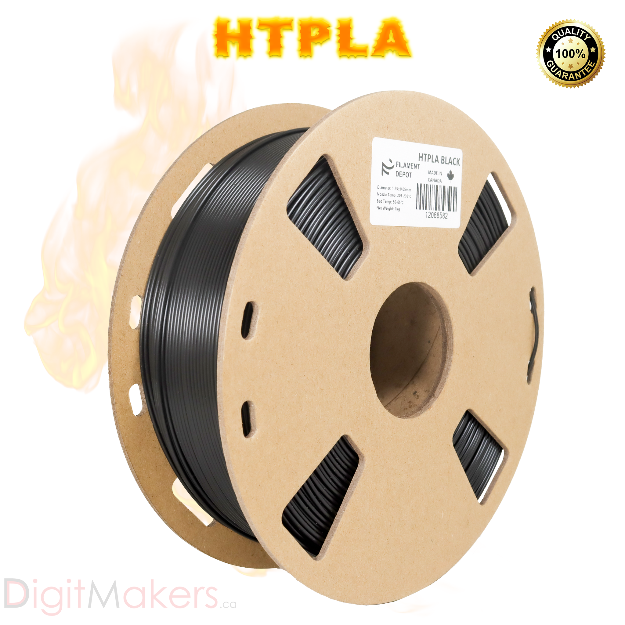 Filaments Depot HTPLA Tough 1.75mm 1kg 3D Printer Filament - High Strength, Durable PLA for 3D Printing, Perfect for Prototyping, DIY Projects, and Functional Parts