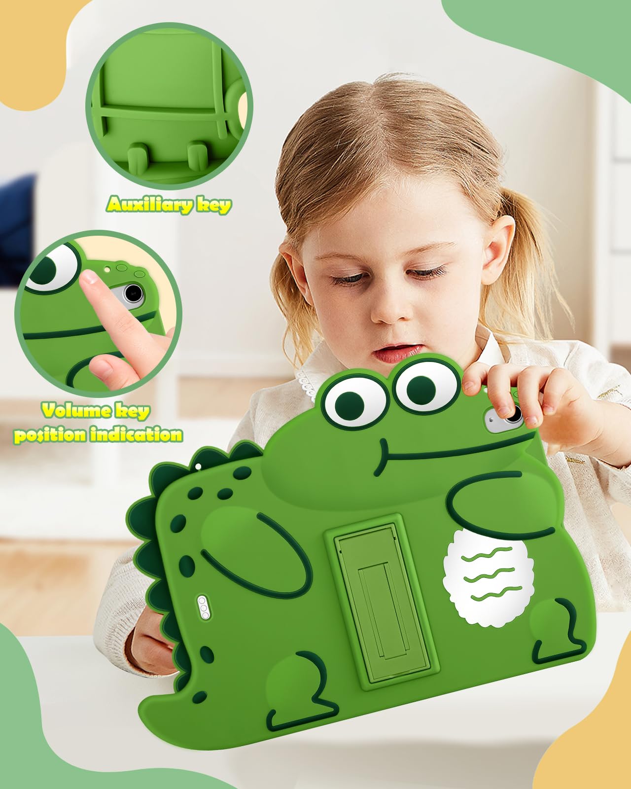 Cute Cartoon iPad Air 11 Case for M2 2024/M3 2025/5th/4th Gen 10.9