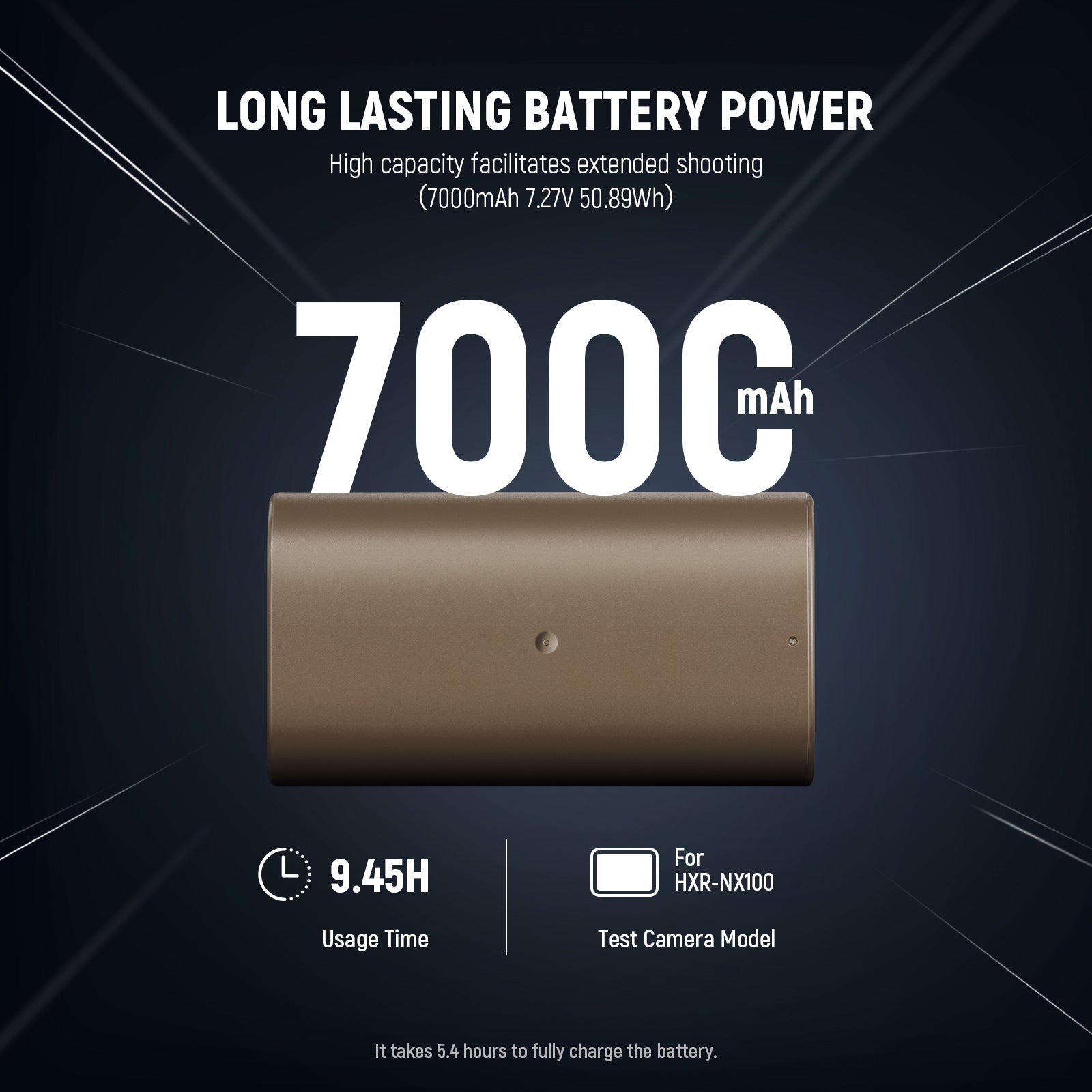 NEEWER NP-F750 7000mAh Replacement Battery for Sony Cameras - High Capacity Power Solution for Photography & Videography