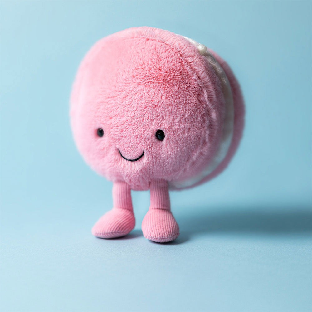Amuseables Mia Macaron Plush Toy - Cute & Soft French Macaron Stuffed Animal for Kids & Adults | Perfect Gift for Birthdays, Valentine's Day & Home Decor