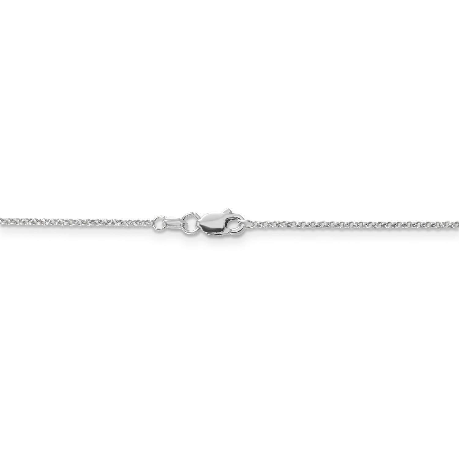 14K White Gold Rolo Chain Necklace for Women - Dainty & Elegant Jewelry Gift for Her - Perfect for Everyday Wear, Anniversaries & Special Occasions