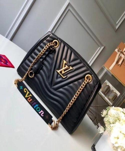 Louis Vuitton New Wave Chain Tote Bag Black - Luxury Designer Handbag for Women, Perfect for Work, Travel & Evening Events