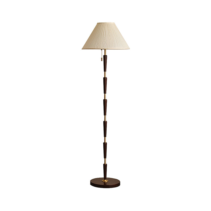 Modern Bamboo Knot Floor Lamp - Handcrafted Natural Wood Standing Light for Living Room, Bedroom & Office - Warm Ambient Lighting for Home Decor & Relaxation