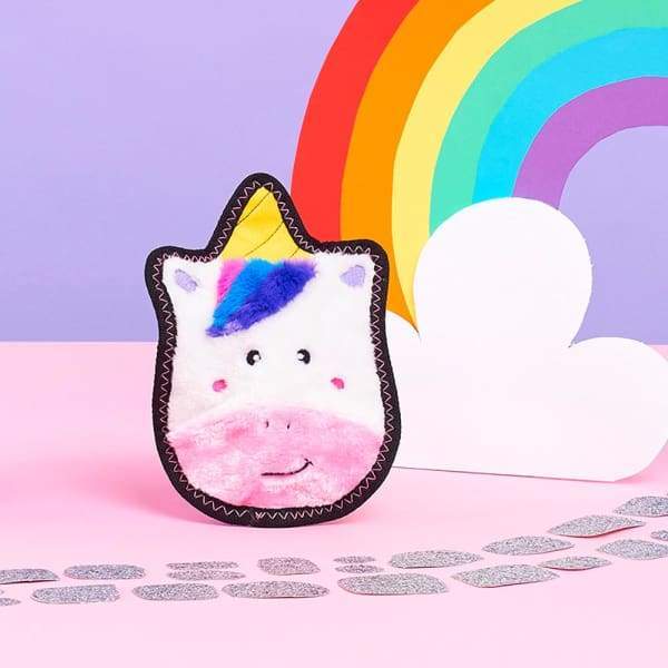 ZippyPaws Z Stitch Unicorn Plush Dog Toy - Cute & Durable Interactive Pet Chew Toy for Small Medium Large Dogs - Perfect for Playtime, Training & Cuddling
