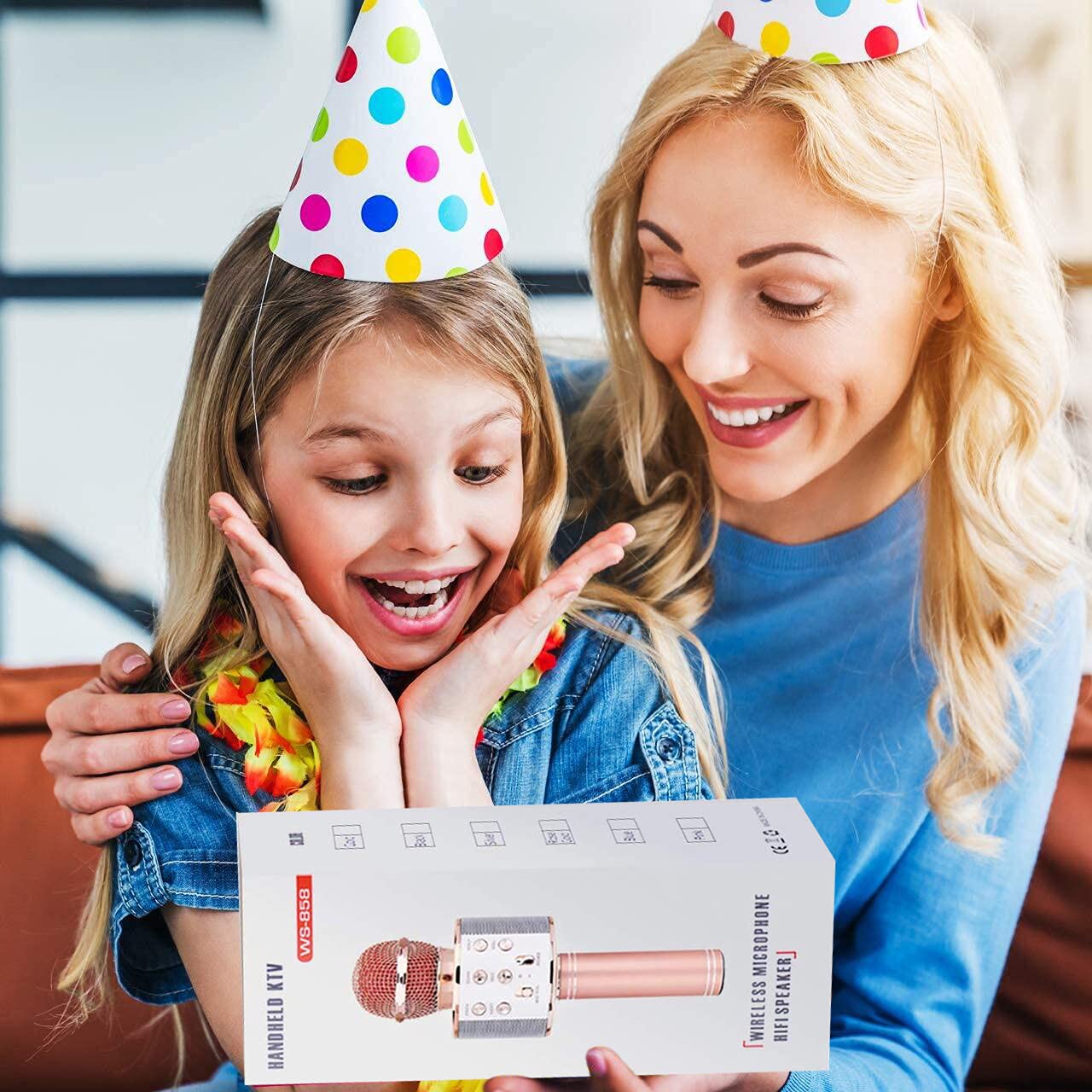 Best Kids Karaoke Microphone for Girls - Wireless Singing Toy Gift for Ages 3-10 | Perfect for Christmas, Birthday & Party Entertainment | Encourages Music Learning & Confidence Building
