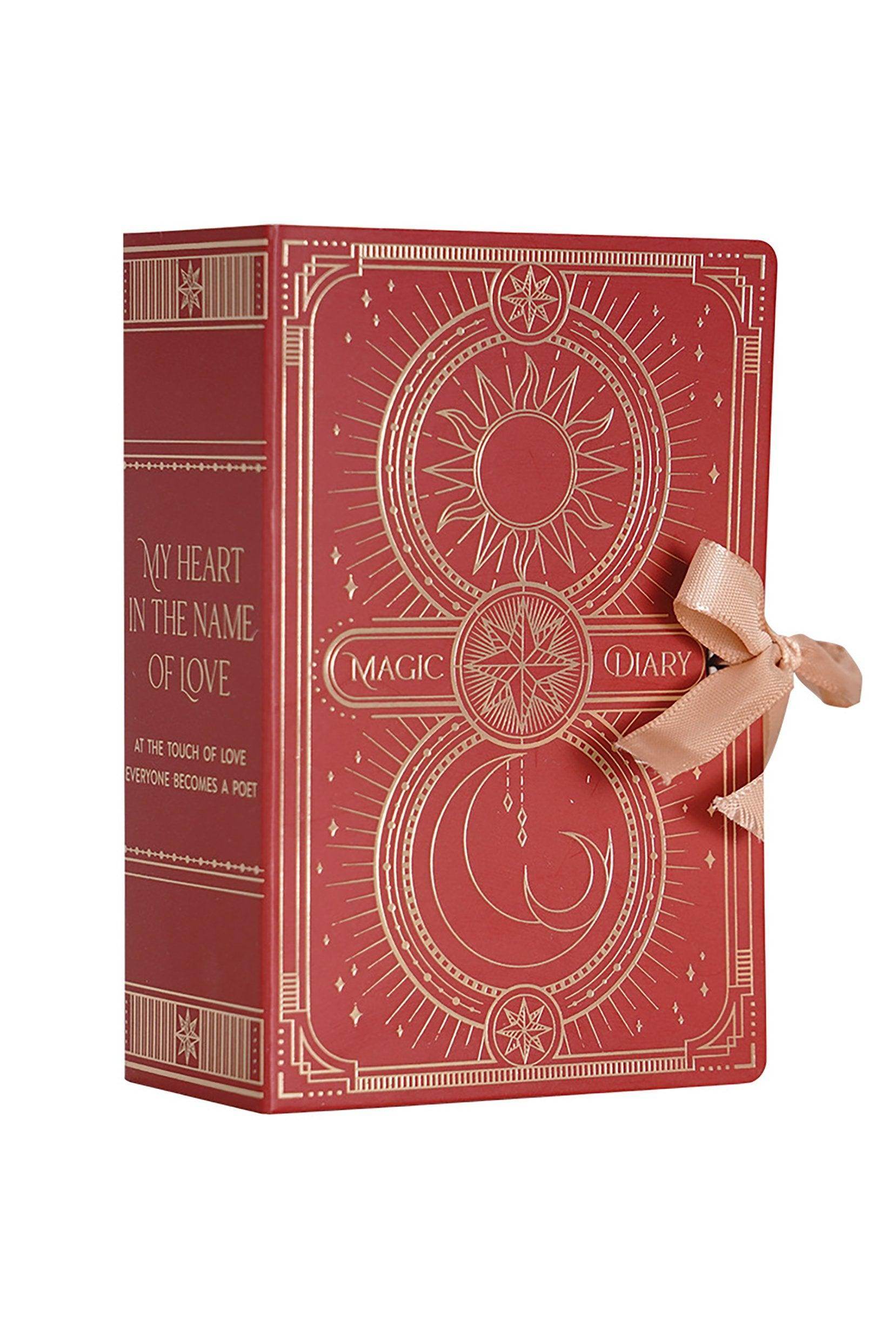 Romantic Love Diary Book Design Party Treat Boxes - Set of 12 pcs - Perfect for Wedding Favors, Bridal Showers & Anniversary Celebrations