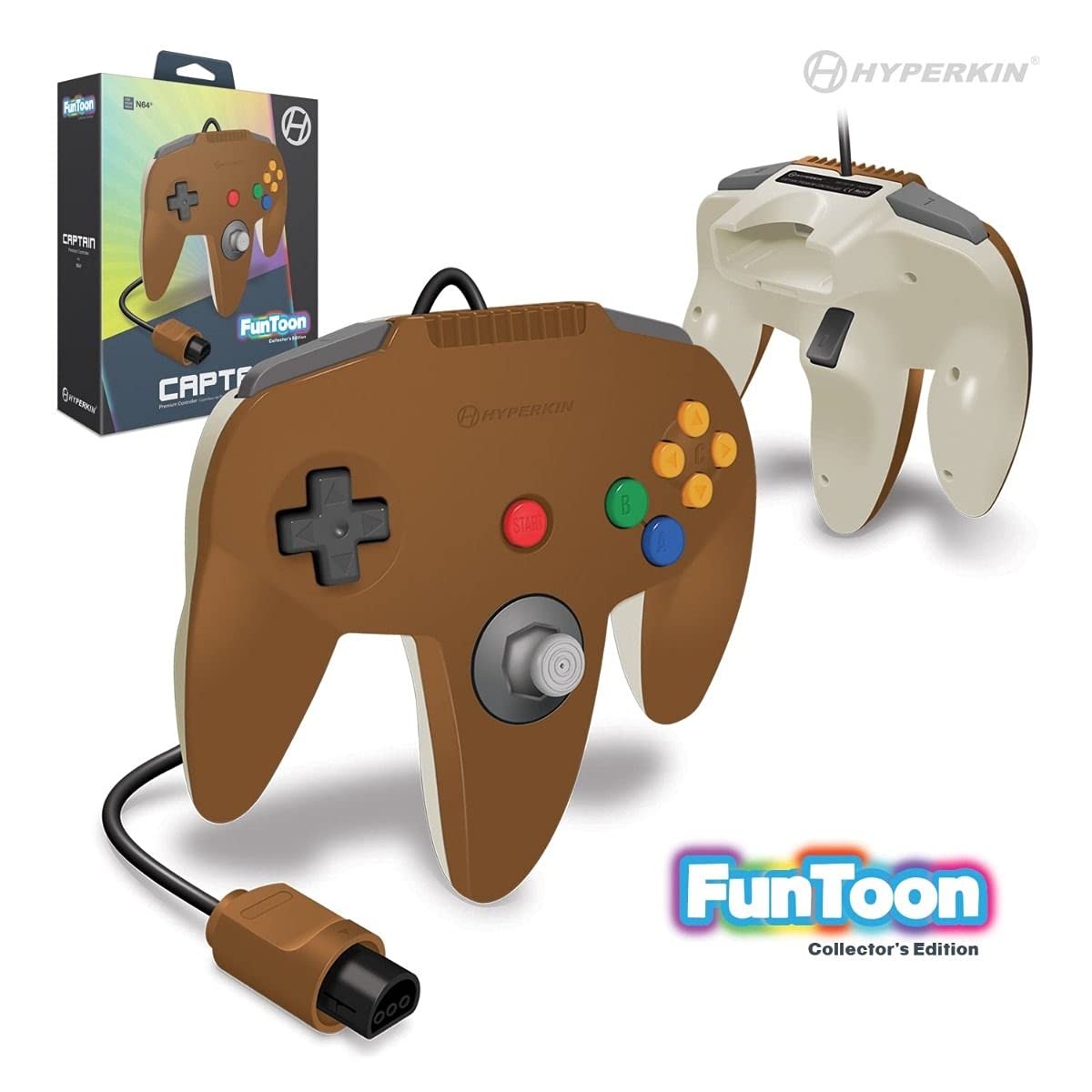 Hyperkin M07260-HB Captain Premium N64 Controller - Funtoon Collectors Edition for Nintendo 64 | Retro Gaming Accessory for Classic Nintendo 64 Games & Collectors