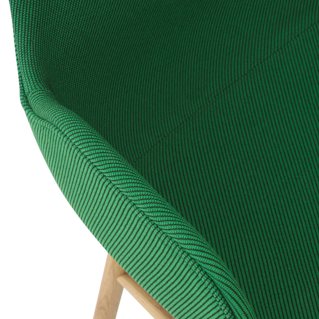 Modern Form Armchair with Sturdy Wood Legs & Premium Upholstery - Perfect for Living Room, Office or Reading Nook