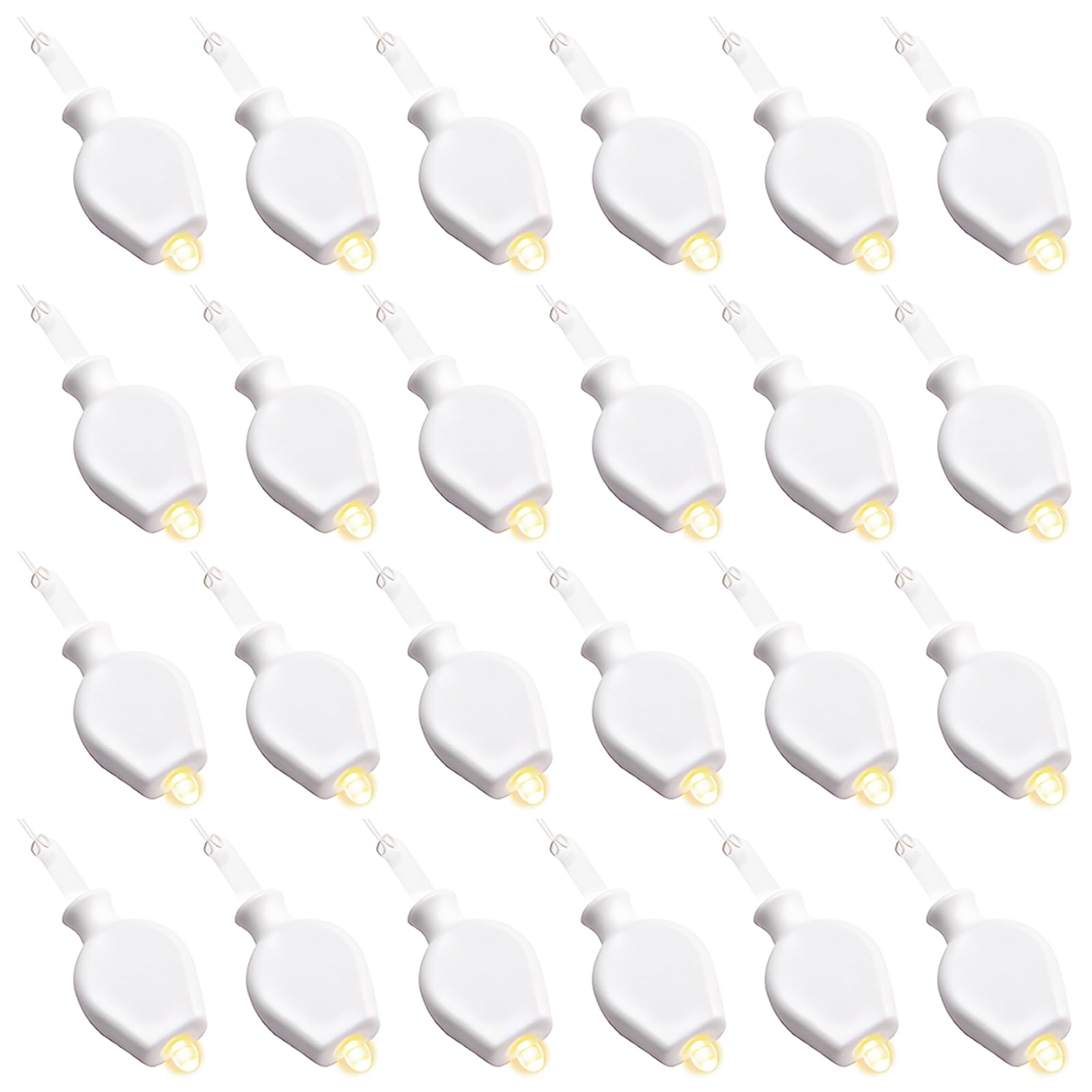 LED Mini Paper Lantern Lights - Warm White Battery Powered Fairy Lights for Balloons, Weddings, Parties, Holidays & Home Decor - 24 Pack with 2X CR2032 Batteries - Perfect for Indoor/Outdoor Decorations, Centerpieces, and Ambient Lighting