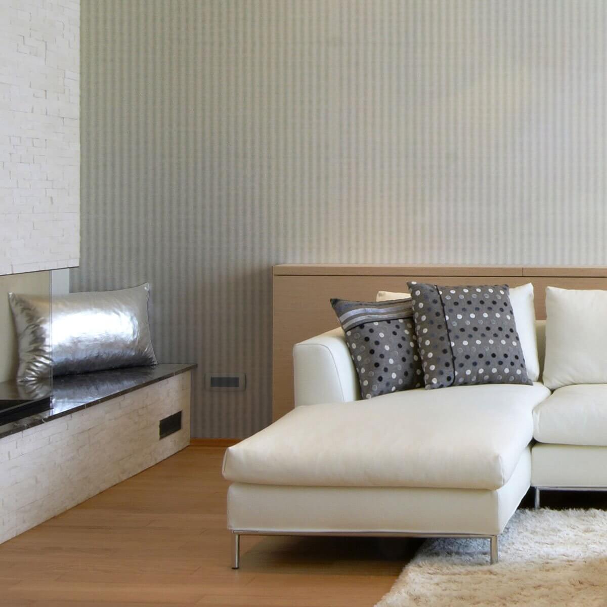 White and Grey Textured Peel and Stick Removable Wallpaper 9985 - Self-Adhesive Wall Covering for Bedroom, Living Room, Office Decor