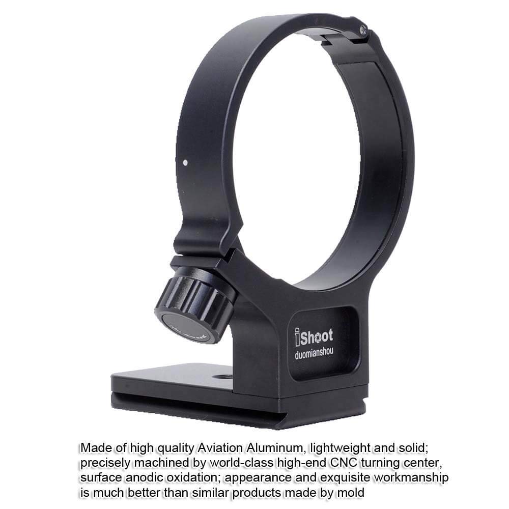 iShoot Metal Lens Collar Tripod Mount Ring for Tamron SP 70-200mm f/2.8 Di VC USD A009 - Arca-Swiss Quick Release Plate & Dovetail Groove - Professional Lens Support Bracket for Photography & Videography