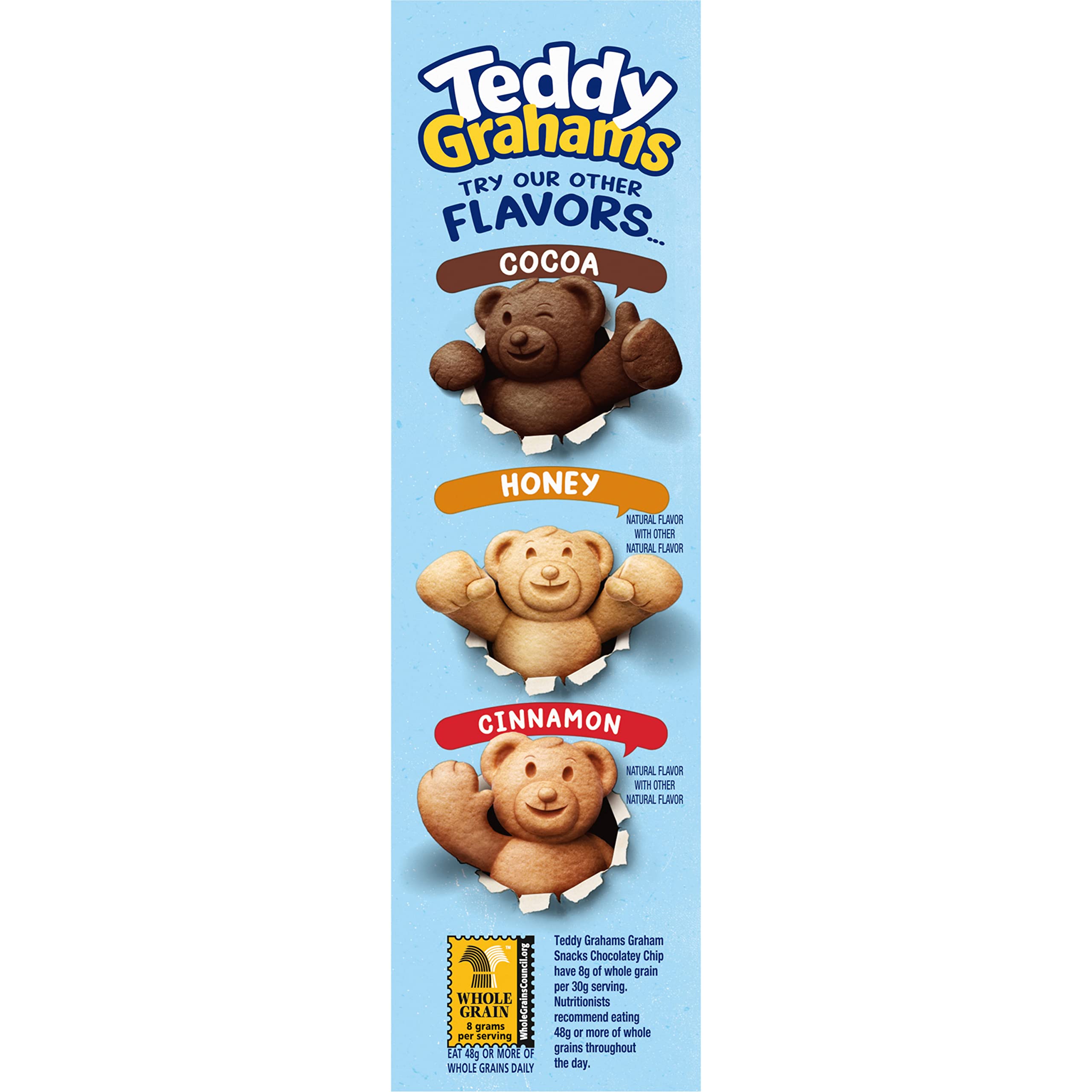Teddy Grahams Chocolatey Chip Graham Snacks - 6 Pack (10 oz Boxes) | Crunchy Graham Cracker Cookies for Kids Lunch, After School Snacks & Family Movie Nights