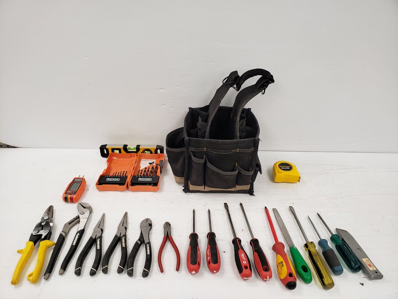 Kuny's Heavy Duty Tool Bag for Electricians & Contractors - Durable Work Tool Organizer with Multiple Pockets - Perfect for Construction, Plumbing & DIY Projects