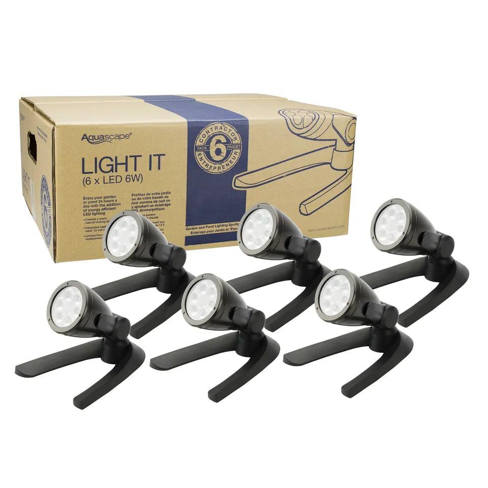 6 Watt LED Spotlight Bulbs - 6 Pack, Bright White Light for Indoor/Outdoor Use - Perfect for Home, Garden, Garage, and Security Lighting