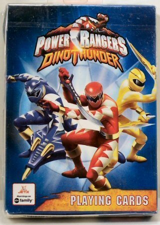 Power Rangers Dino Thunder Playing Cards - 52 Deck Collectible Card Game for Kids & Adults - Perfect for Game Nights, Birthday Parties & Superhero Fans