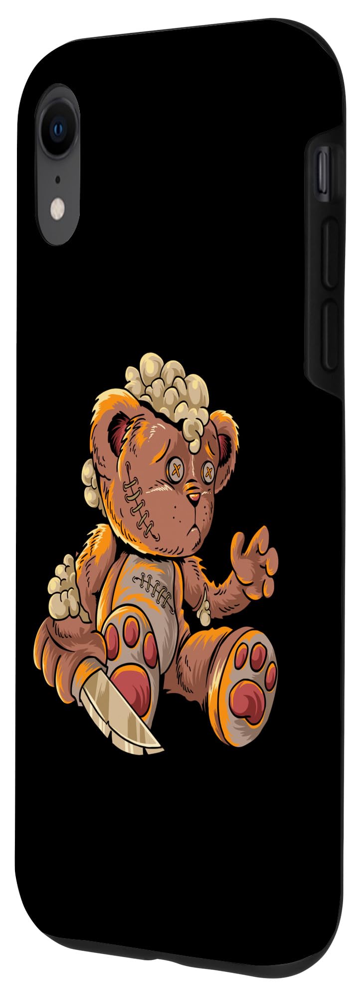 iPhone XR Case - Cute Teddy Bear Design for Halloween Costume & Scary Monster Theme | Perfect for Cosplay, Parties, and Daily Protection