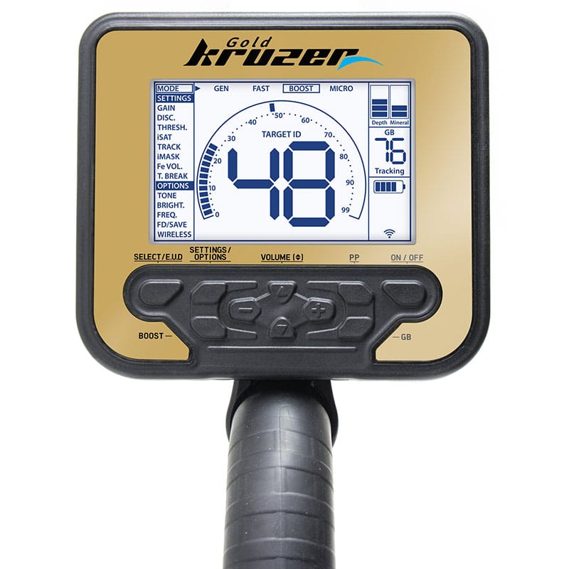 Nokta Gold Kruzer Metal Detector with 2 DD Search Coils & Wireless Headphones - Professional Gold Prospecting, Treasure Hunting & Beach Metal Detecting