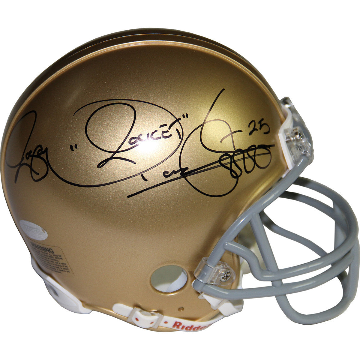 Rocket Ismail Autographed Notre Dame Fighting Irish Mini Football Helmet - Collectible Memorabilia for Fans, Sports Decor, and Gift Ideas