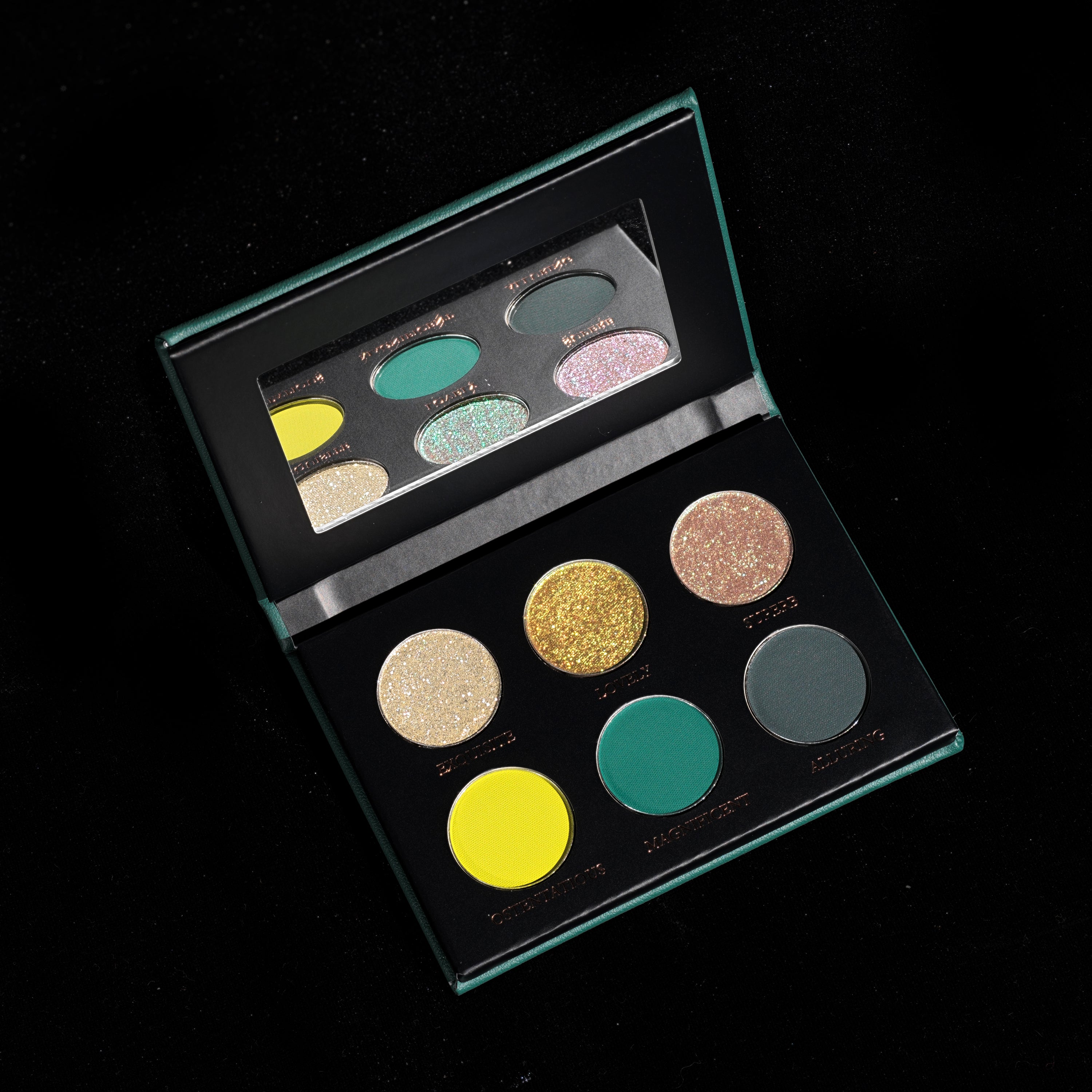 Exquisite Eyes Mini Eyeshadow Palette - 12 Pigmented Matte & Shimmer Shades for Day & Night Makeup Looks | Perfect for Professional Artists & Beginners | Vegan & Cruelty-Free