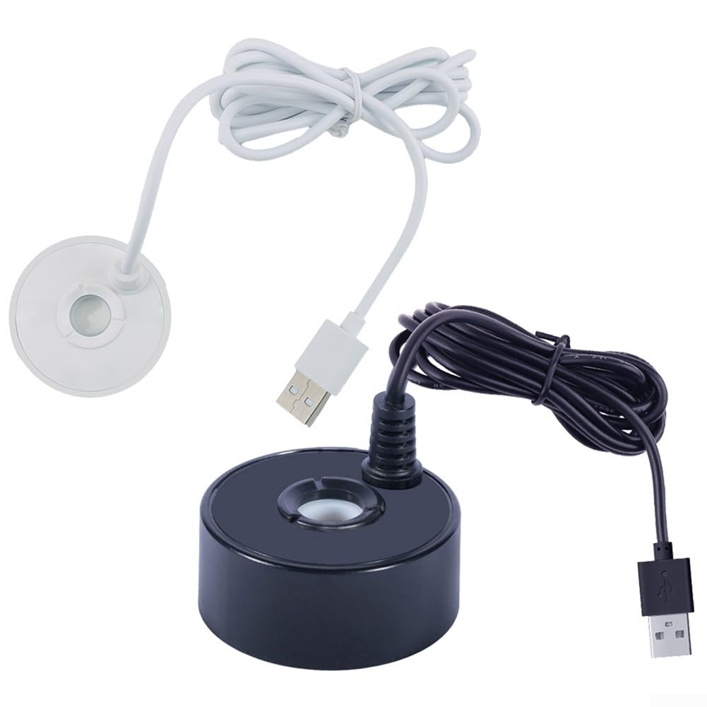 Mini USB Mist Maker - 5V Portable Fountain Mister Fogger for Indoor & Outdoor Use, Small Pond Fog Machine & Air Humidifier (Black) | Perfect for Home Decor, Yoga Rooms, and Garden Water Features