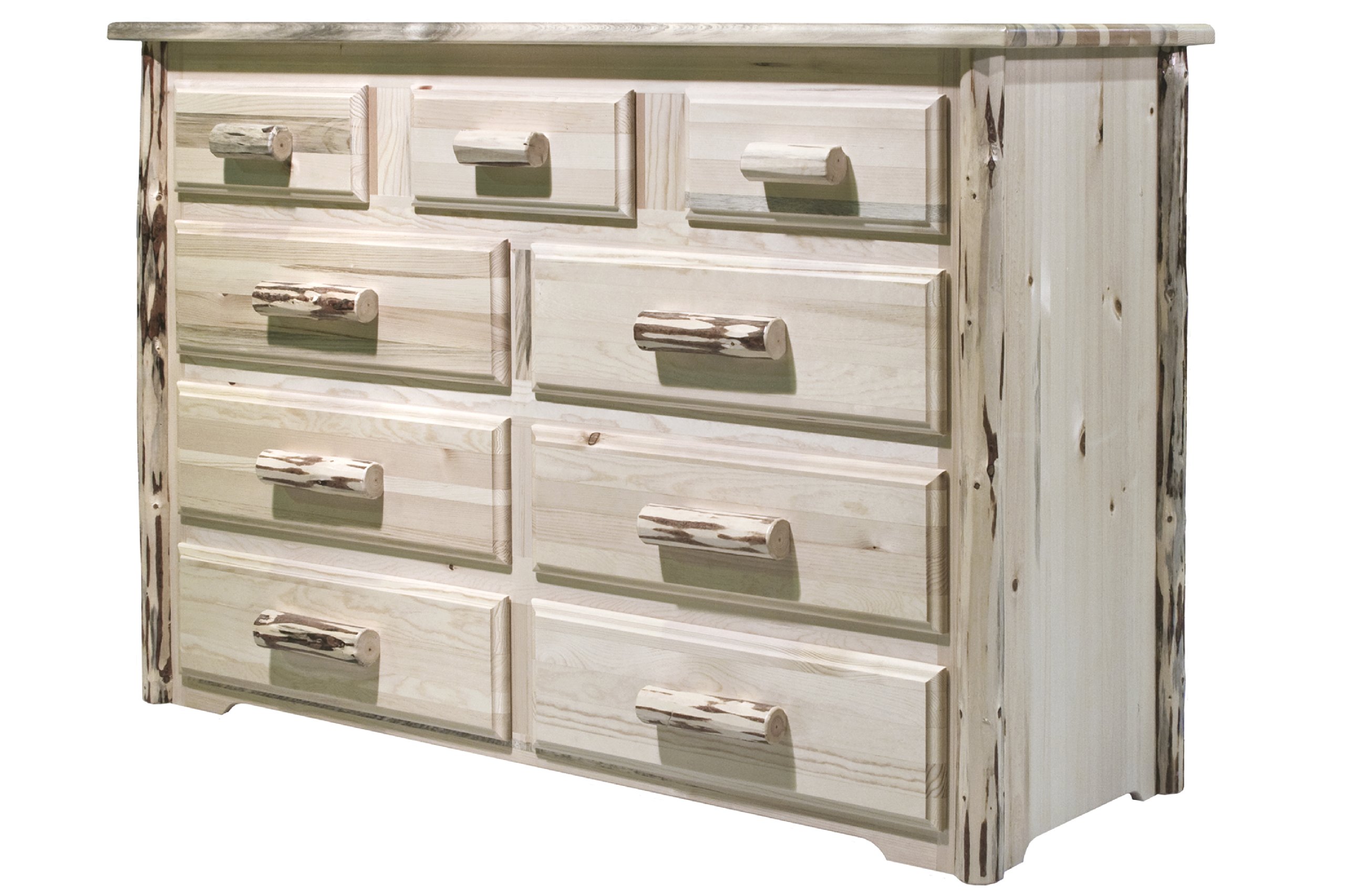 Montana Woodworks Collection 9-Drawer Unfinished Dresser - Solid Wood Bedroom Furniture for DIY Customization | Perfect for Master Bedroom, Guest Room & Nursery Organization