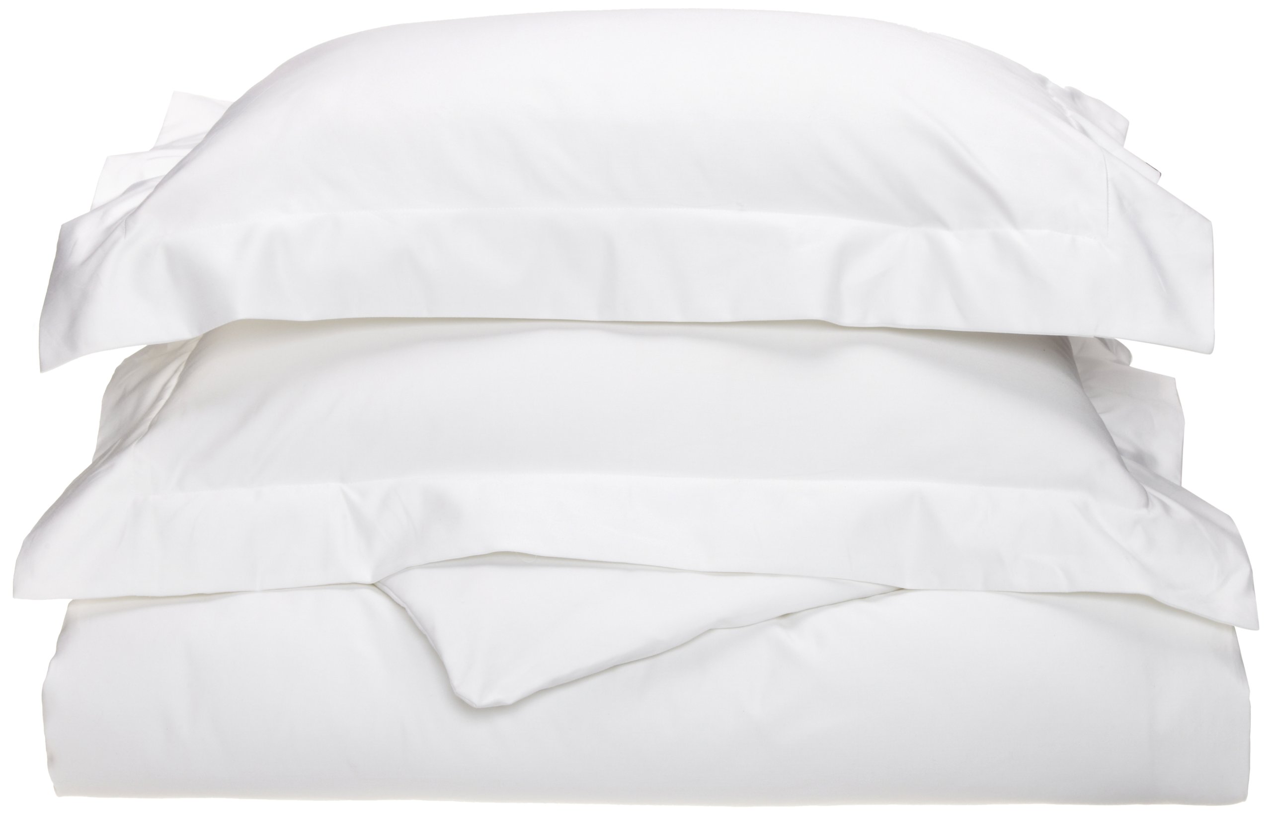 Premium 700 Thread Count Egyptian Cotton Duvet Cover Set - Luxury Ultra Soft 3 Piece Bedding Set with Duvet Cover & 2 Pillow Shams - White California King Size - Perfect for Master Bedroom, Guest Room & Hotel Luxury Bedding
