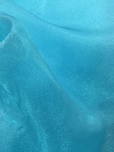 Peacock Sparkle Organza Fabric - 45 Inches Wide Bulk Wholesale for DIY Wedding Decor, Gift Wrapping & Craft Projects