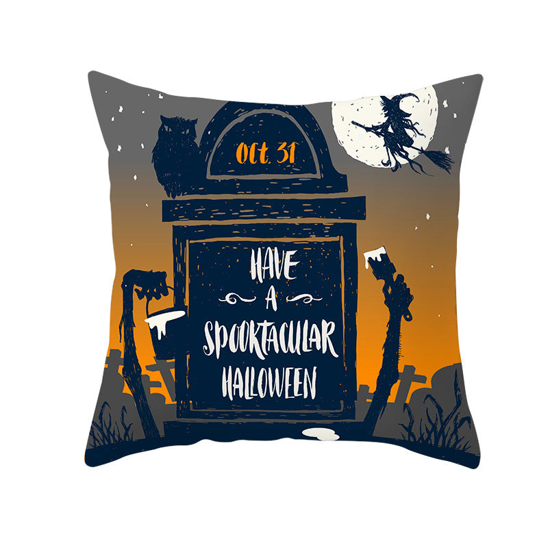 Spooky Halloween Pillowcase - Soft & Comfortable Decorative Pillow Cover for Halloween Decorations - Perfect for Home, Party, and Seasonal Decor