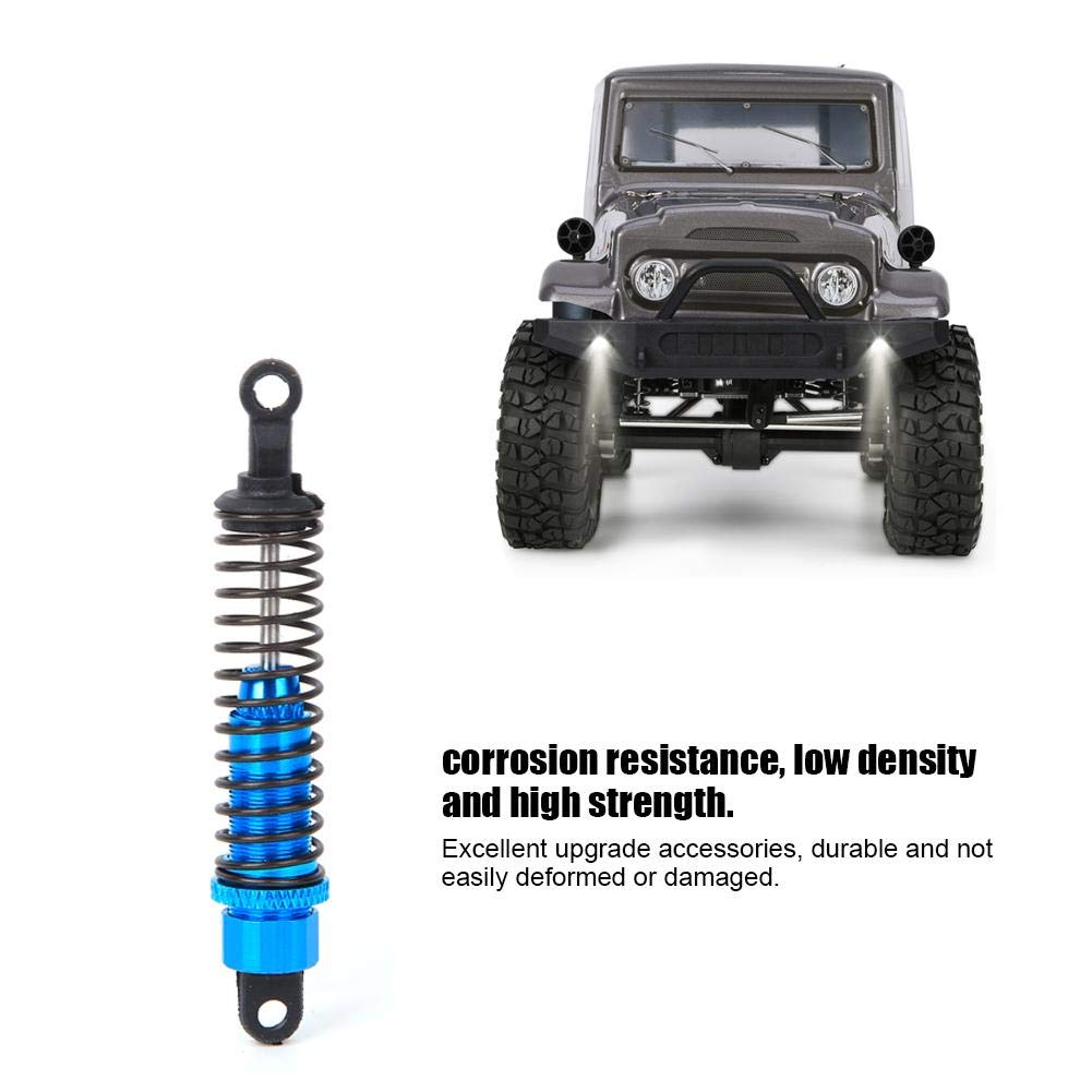 80MM Aluminum Alloy RC Car Shock Absorbers - Front & Rear Suspension for RGT 136100 1/10 Scale RC Cars (Blue) | Durable Off-Road Bashing & Racing Performance Upgrade