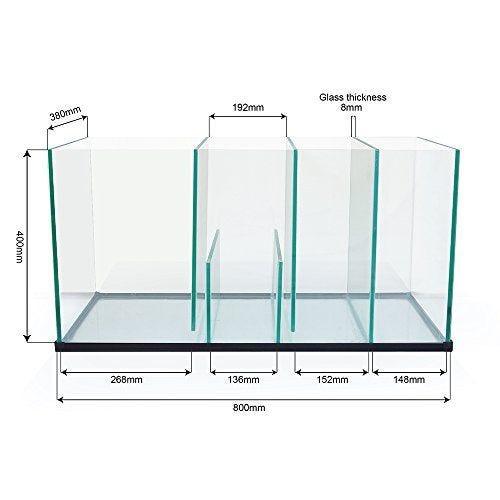 Premium Marine Tank Sump & Cabinet - White/Black 350L (91cm) for Saltwater Aquarium Filtration System | Perfect for Reef Tanks, Fish Tanks & Aquatic Life Support Systems