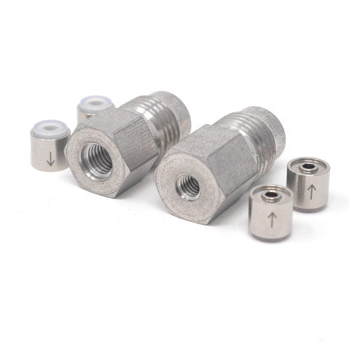 Stainless Steel Double Capsule Check Valve Kit - High Pressure & Corrosion Resistant for Water, Oil, and Gas Systems - Perfect for Plumbing, Industrial, and Automotive Applications