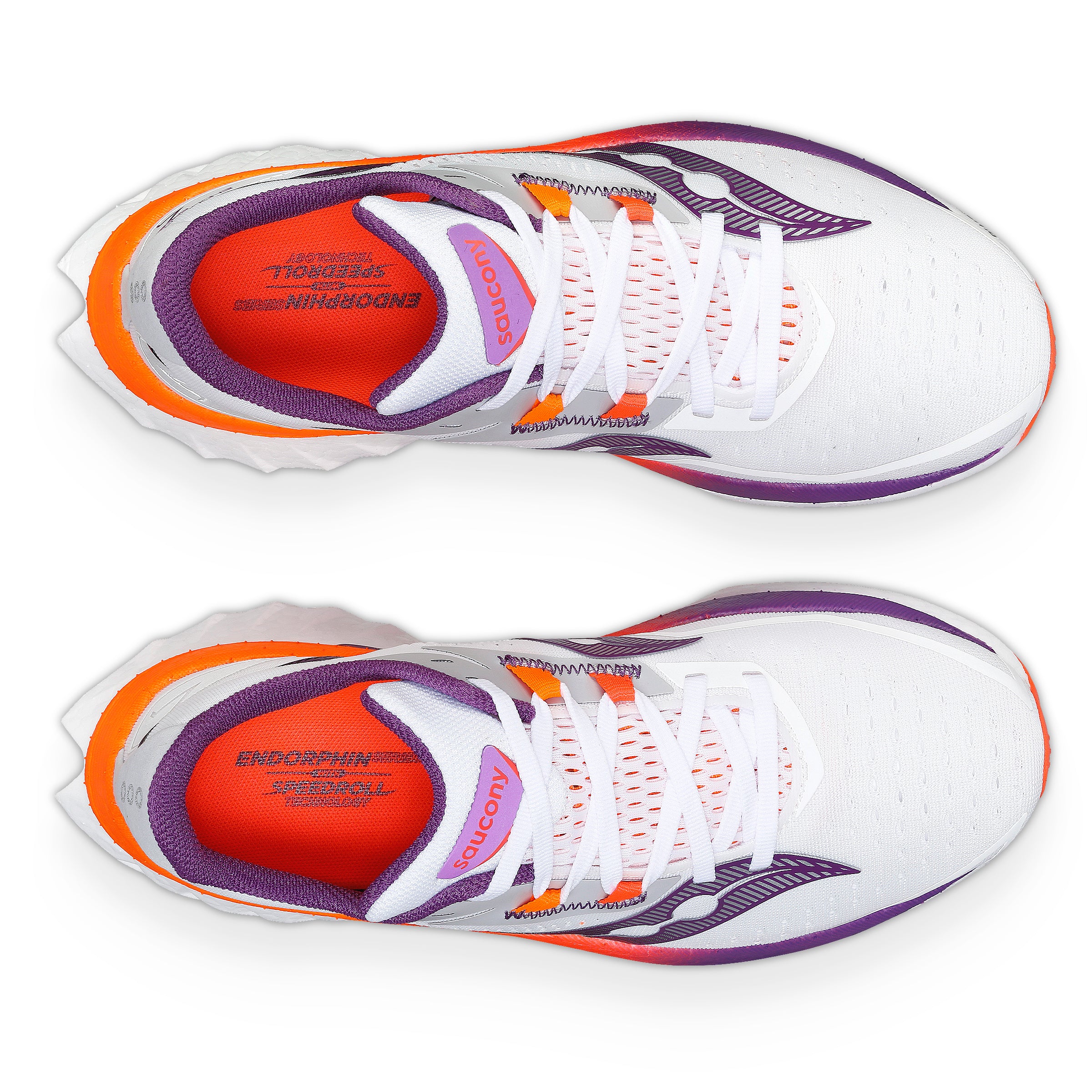 Women's Running Shoes Endorphin Speed 4 - Lightweight Cushioned Sneakers for Marathon Training (White/Violet) | Perfect for Road Running, Gym Workouts & Daily Jogging