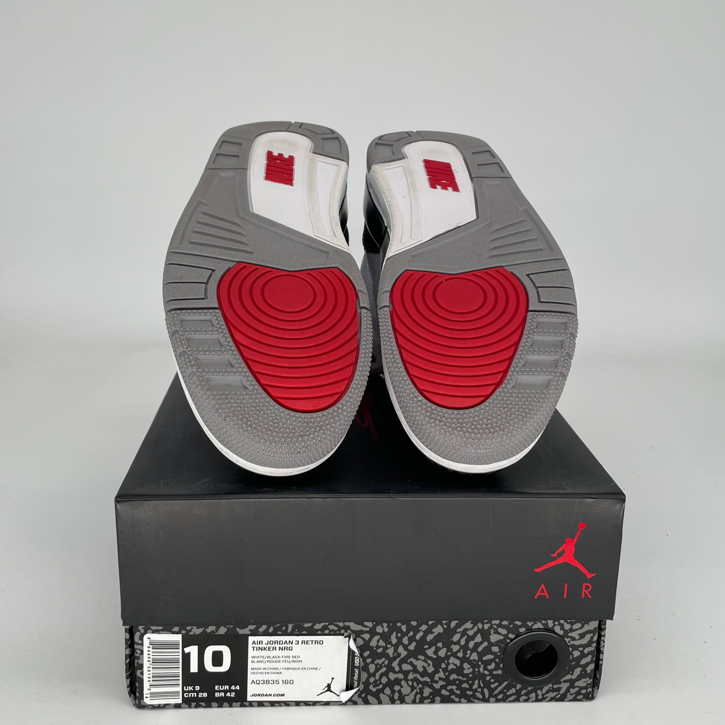 Original Title: AIR JORDAN 3 TINKER HATFIELD SIZE 10 AQ3835 160   Optimized Title: **Air Jordan 3 Retro Tinker Hatfield Men's Basketball Shoes Size 10 - AQ3835-160 | Authentic Sneakers for Sports & Streetwear Fashion**    **Usage Scenarios:** Perfect for basketball games, gym workouts, casual streetwear, and sneaker collections.