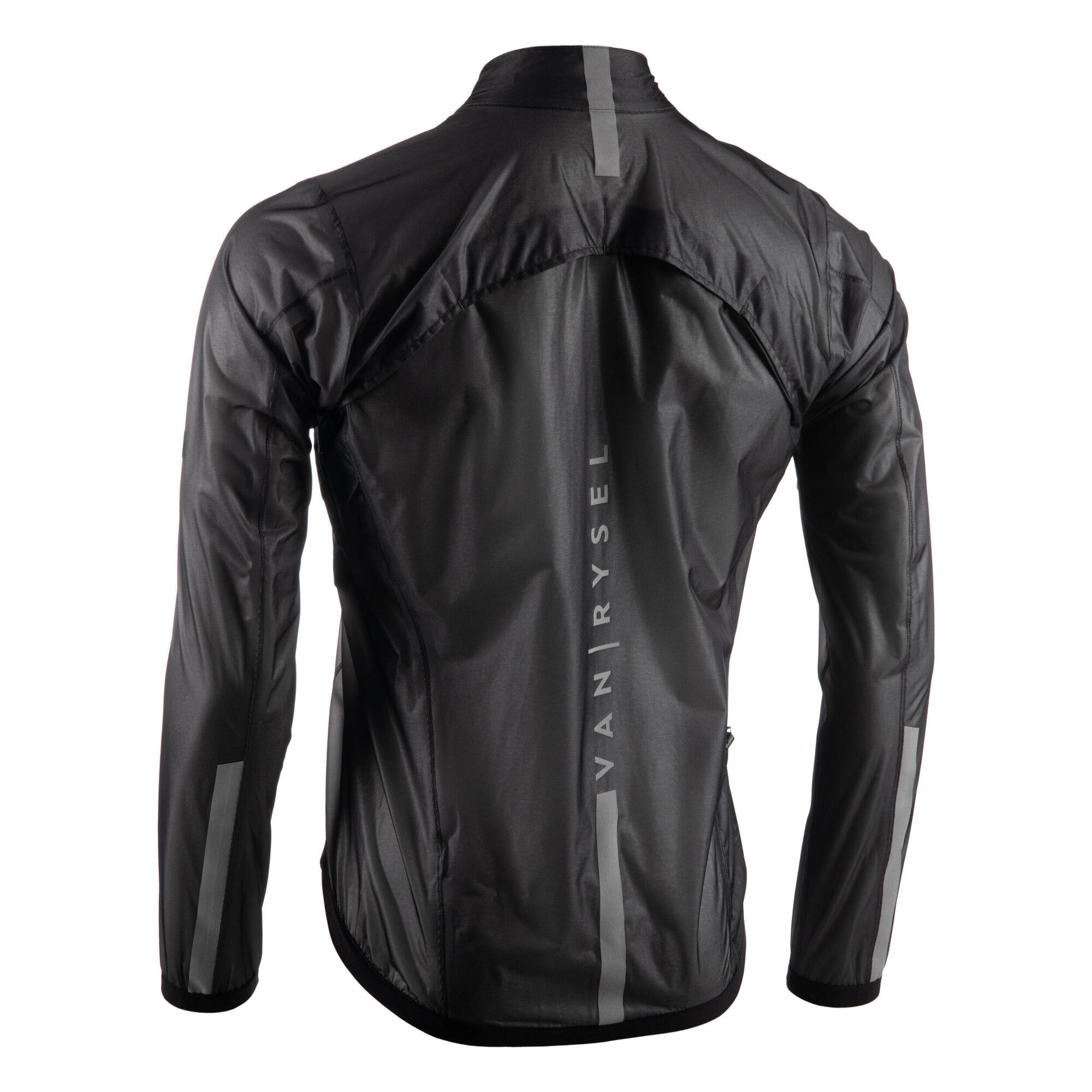 Van Rysel Men's Ultralight Waterproof Cycling Jacket - Breathable Windproof Bike Jacket for Outdoor Sports & Commuting - Perfect for Road Cycling, Mountain Biking & Urban Commute